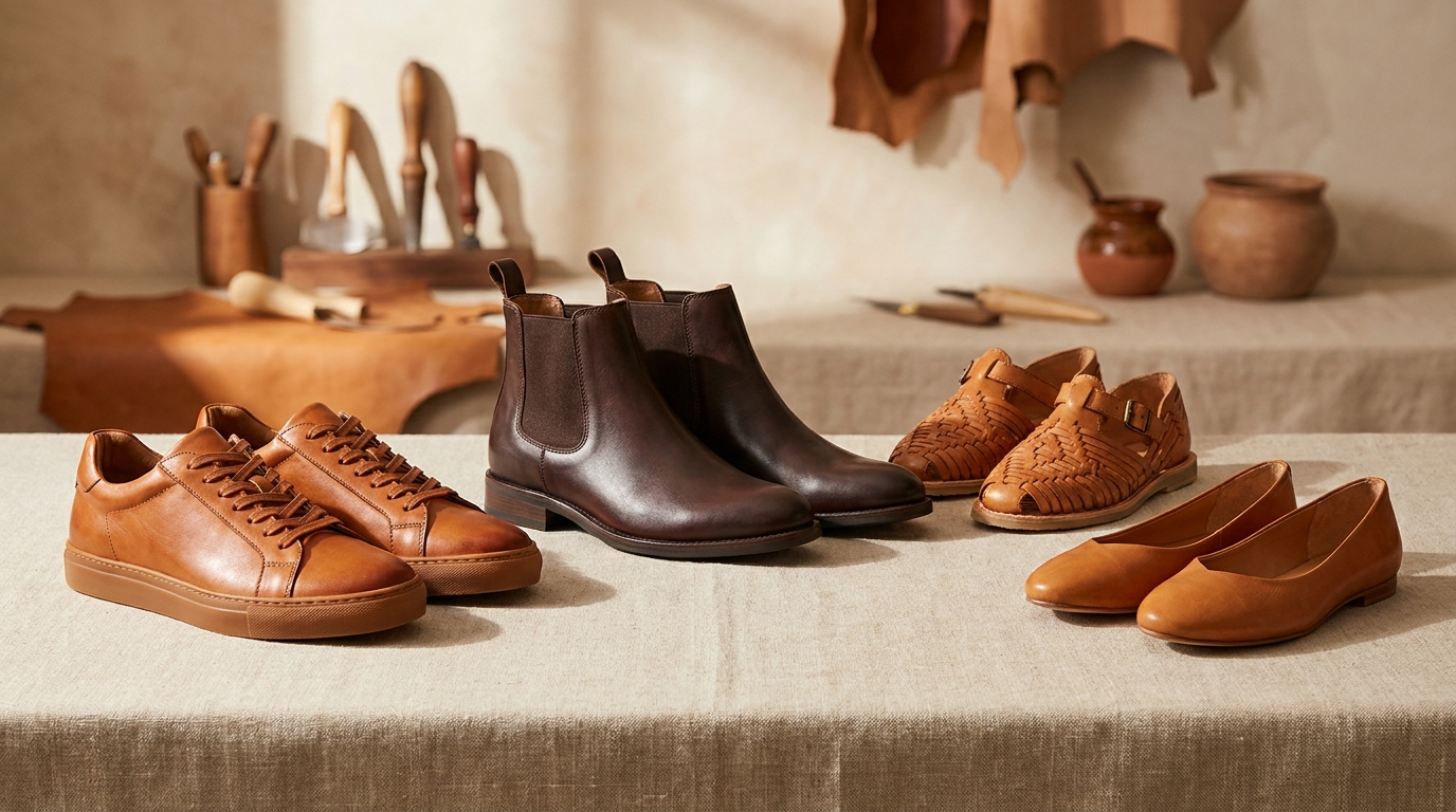 Zapatos de piel genuina para hombre y mujer hechos a mano en León, Guanajuato — Calzado Zully