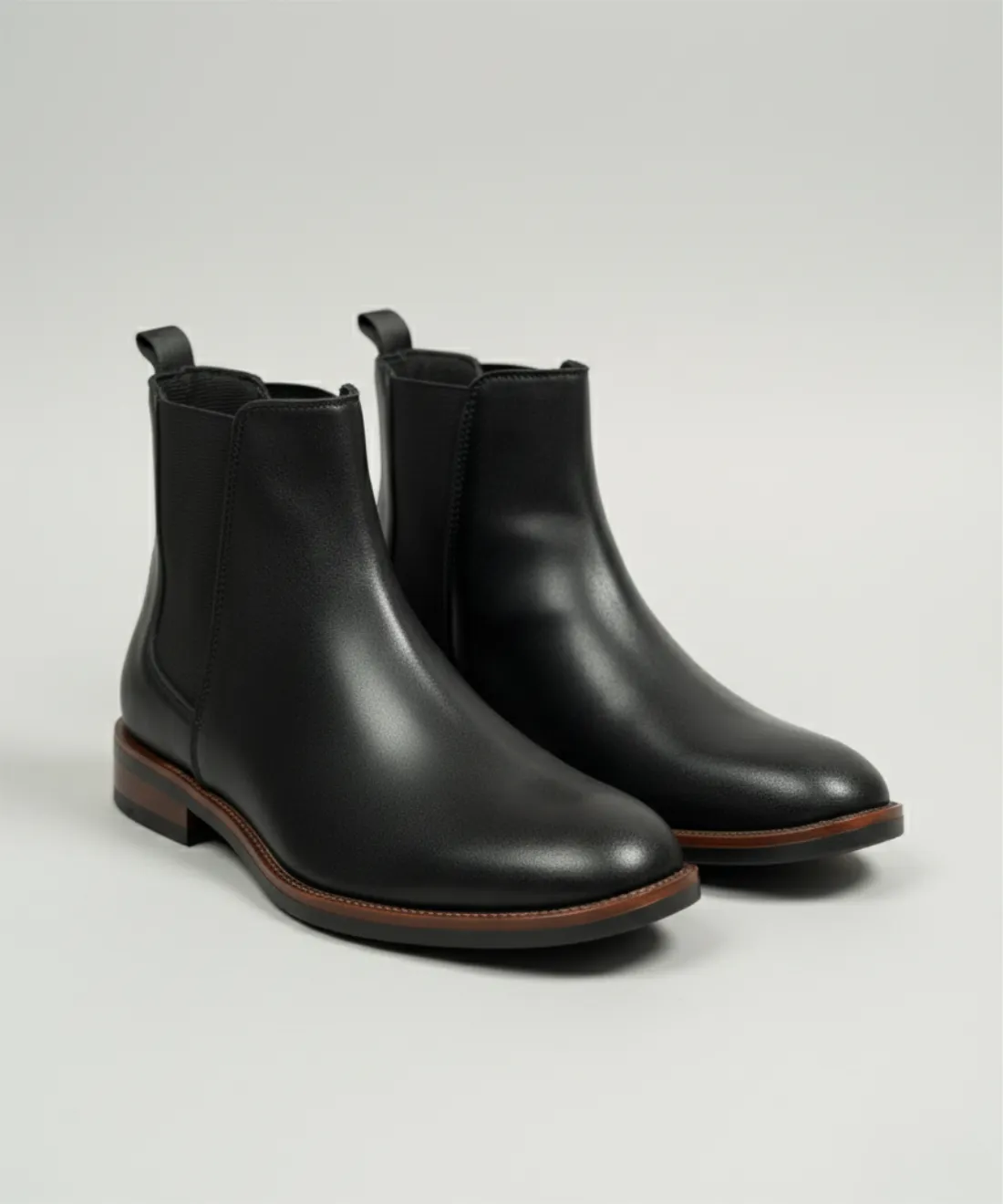 Botín Tipo Chelsea Negro (Liso)