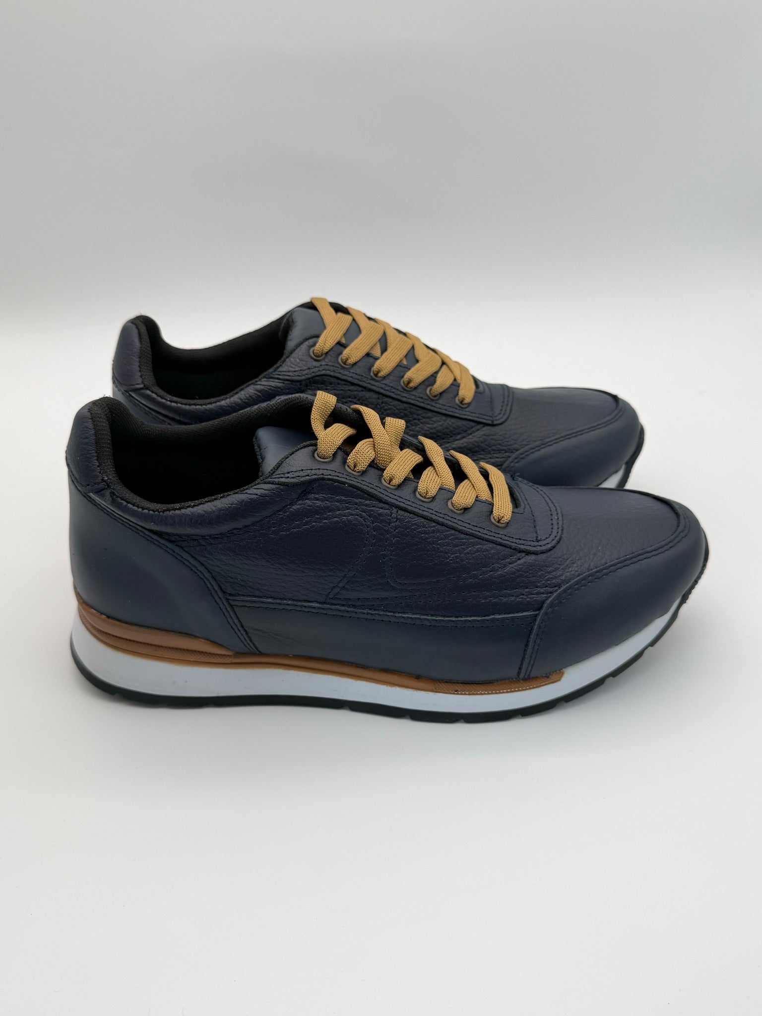 Tenis de piel para hombre Toronto color azul marino hechos en México — vista 2 | Calzado Zully