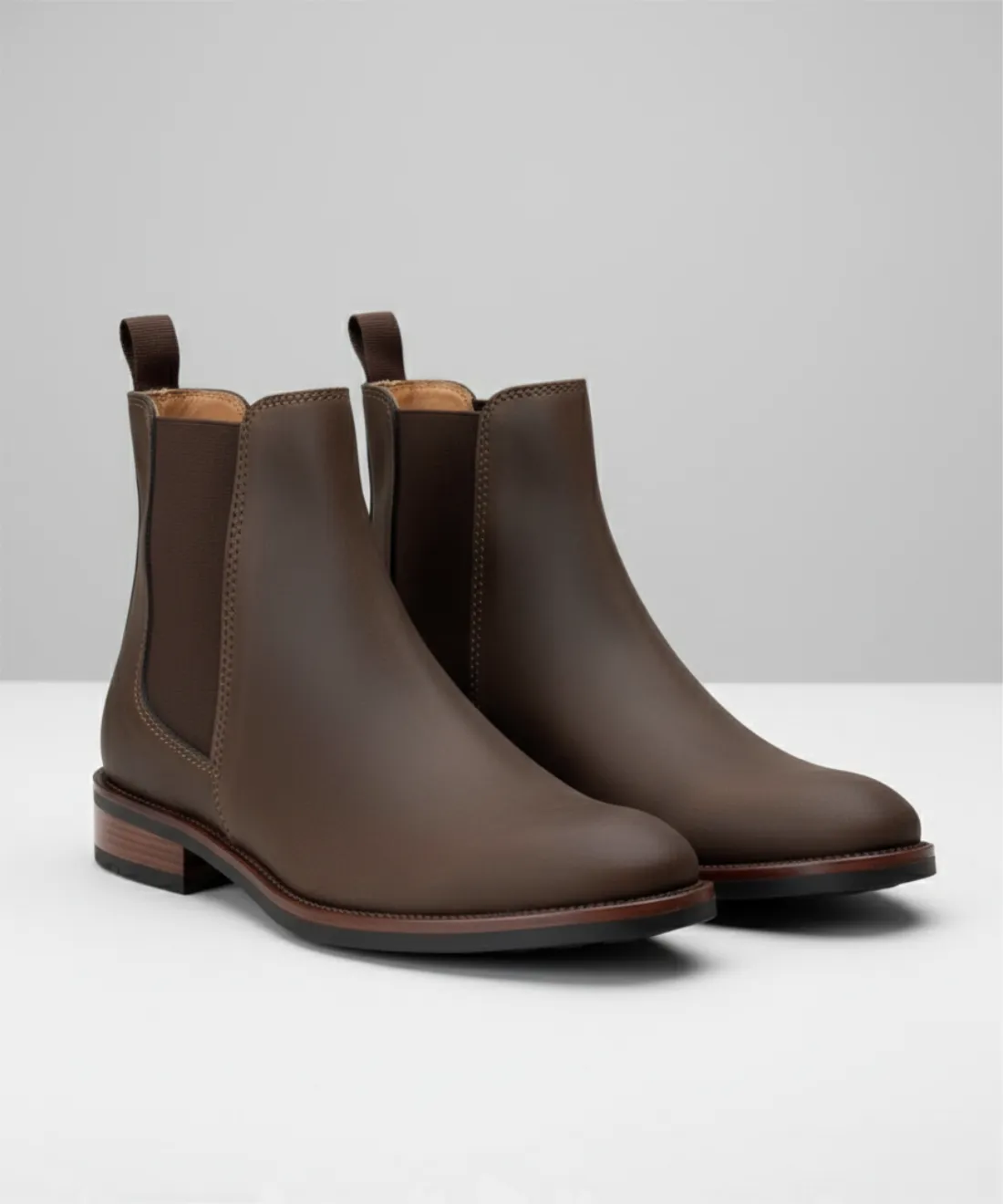 Botín Tipo Chelsea Marrón (Nobuck)