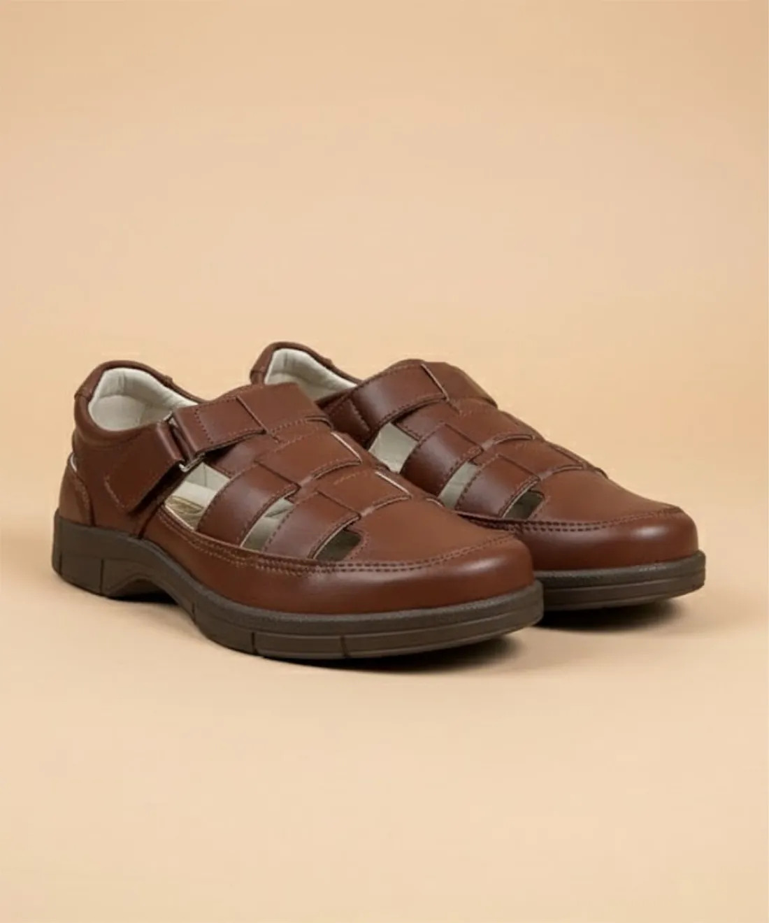 Huarache de piel para hombre Burgos estilo urbano artesanal — vista 1 | Calzado Zully