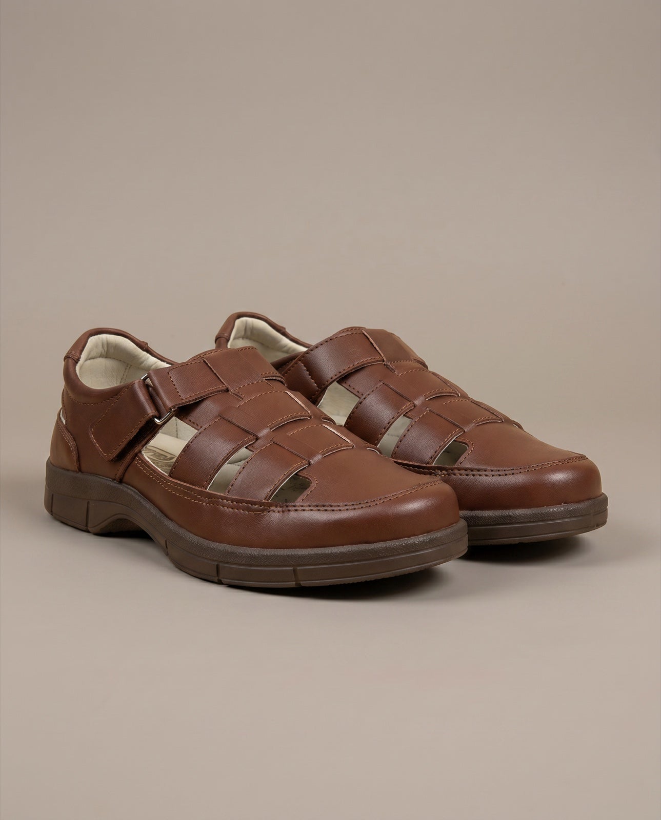 Huarache de Piel Burgos de piel genuina — Calzado Zully, foto de estudio
