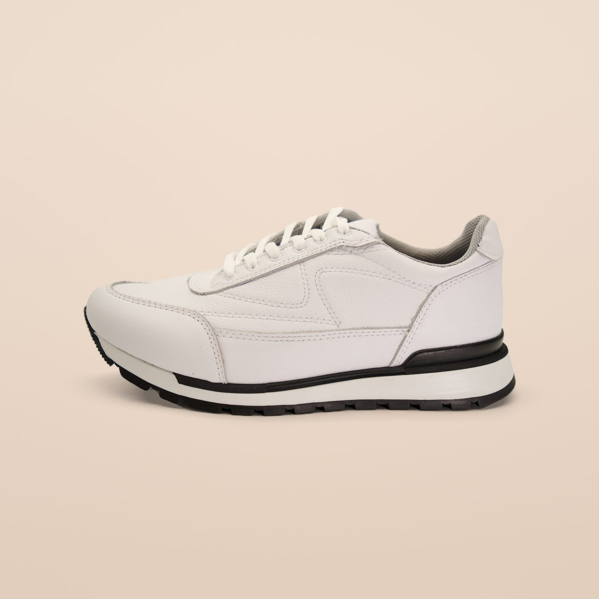 Tenis Toronto blanco de piel para hombre, vista lateral