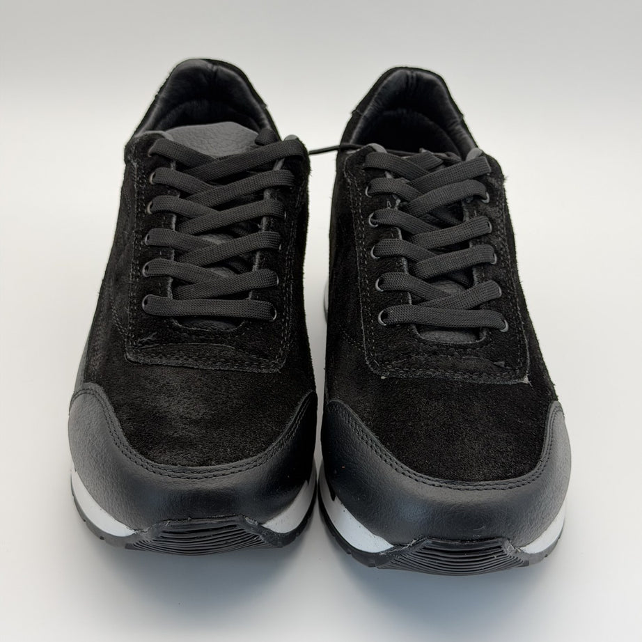 Tenis de gamuza negra para hombre Toronto Suede hechos en México — Calzado Zully — vista frontal