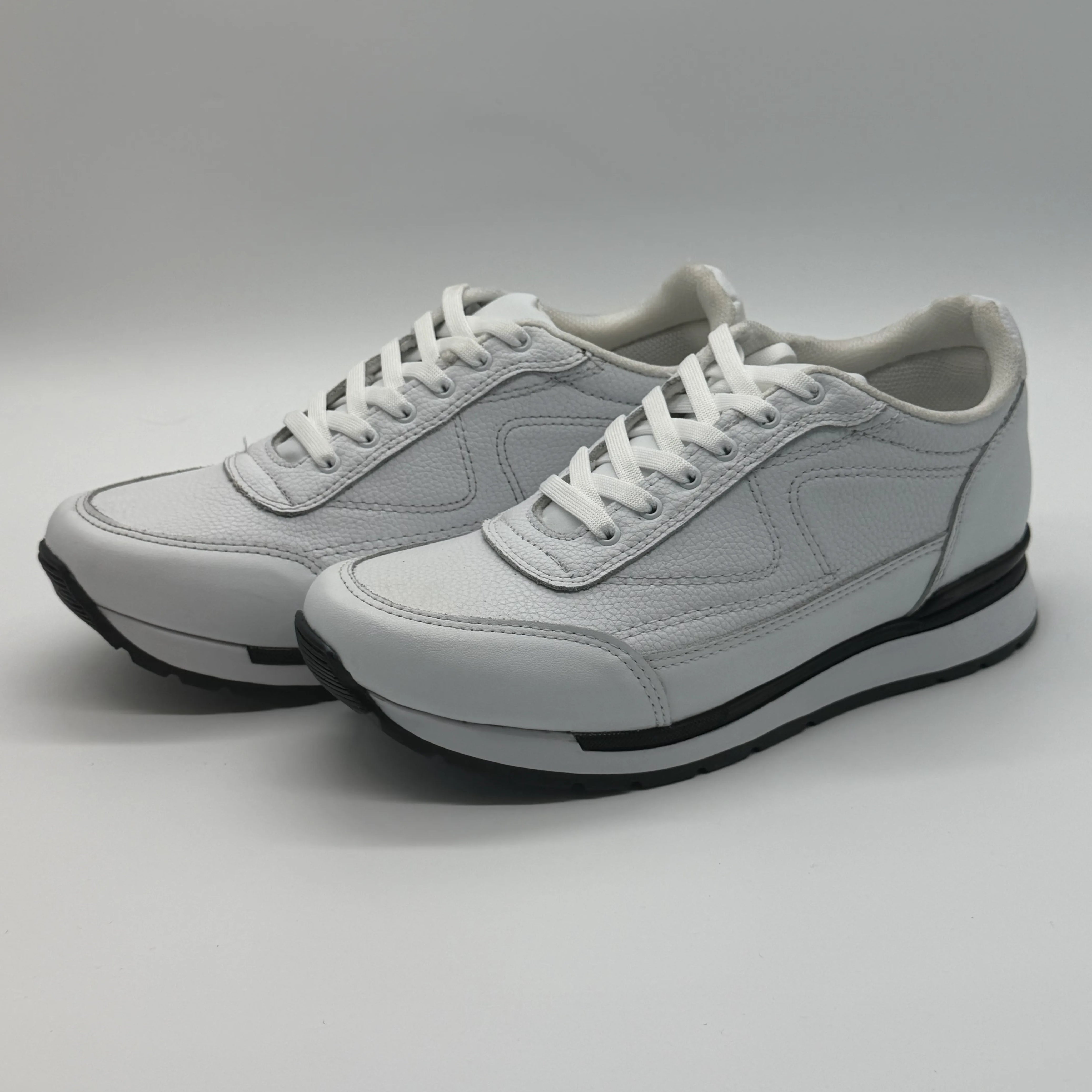 Tenis de piel para hombre Toronto color blanco hechos en México — vista 1 | Calzado Zully
