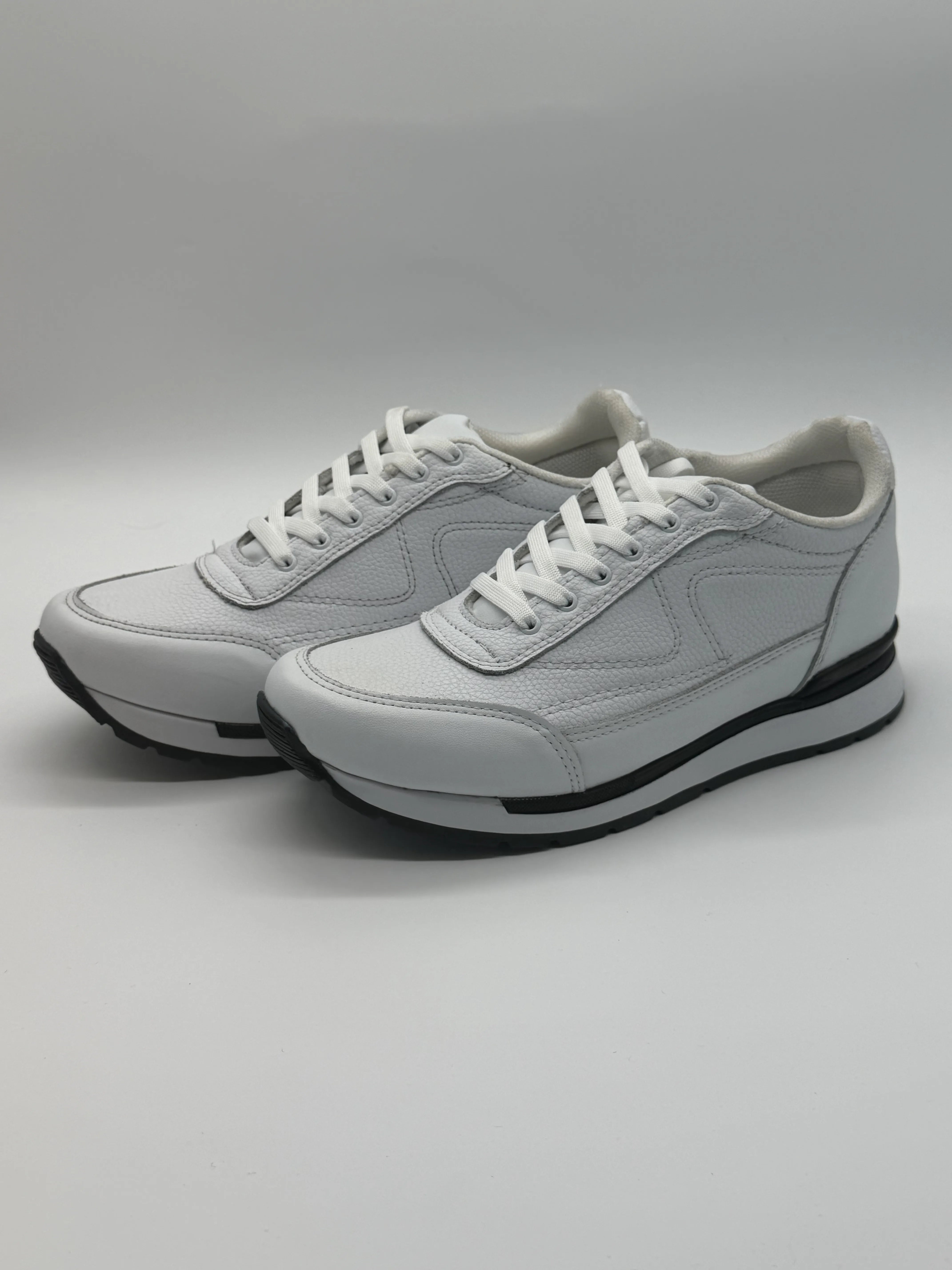 Tenis de piel para hombre Toronto color blanco hechos en México — vista 1 | Calzado Zully