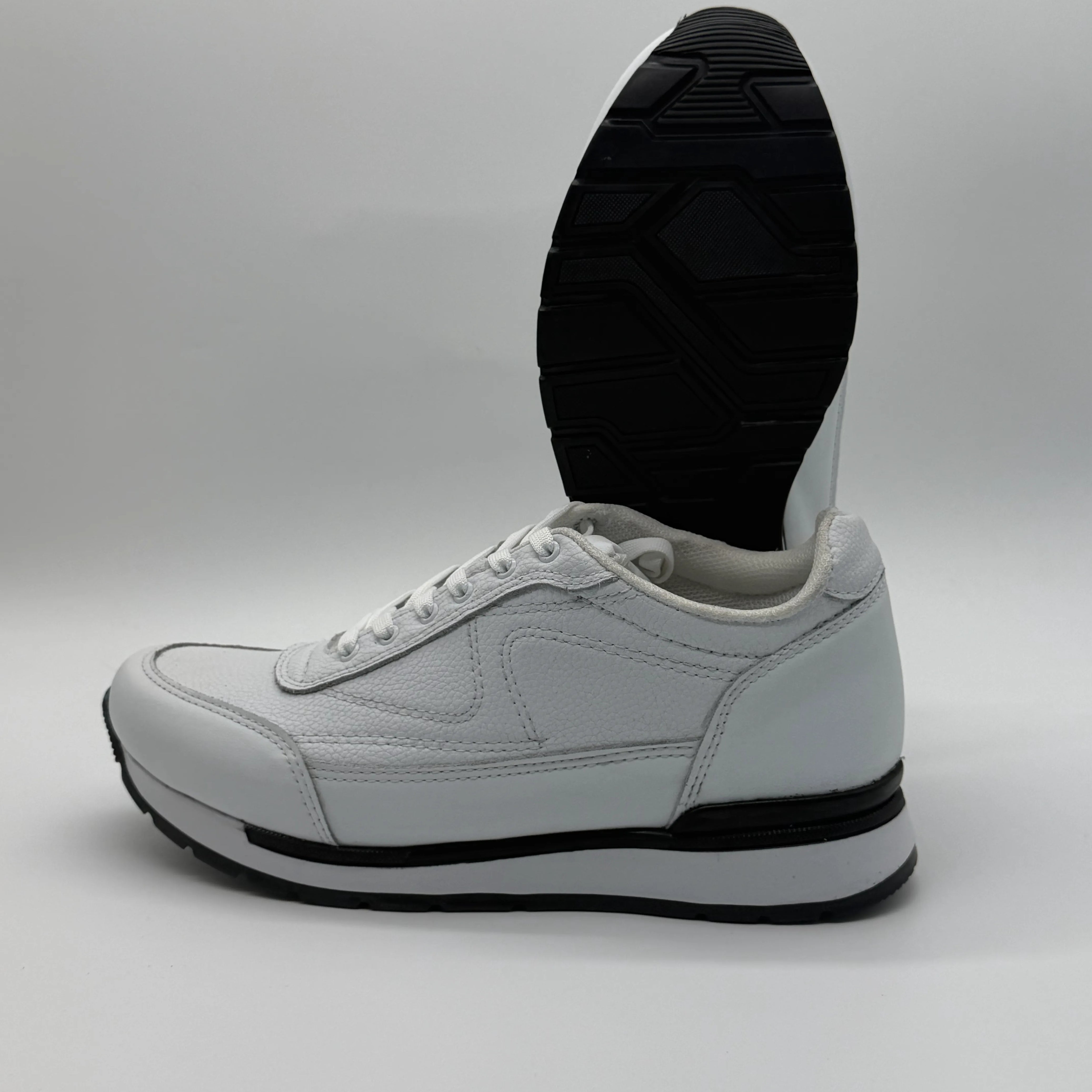Tenis de piel para hombre Toronto color blanco hechos en México — vista 2 | Calzado Zully
