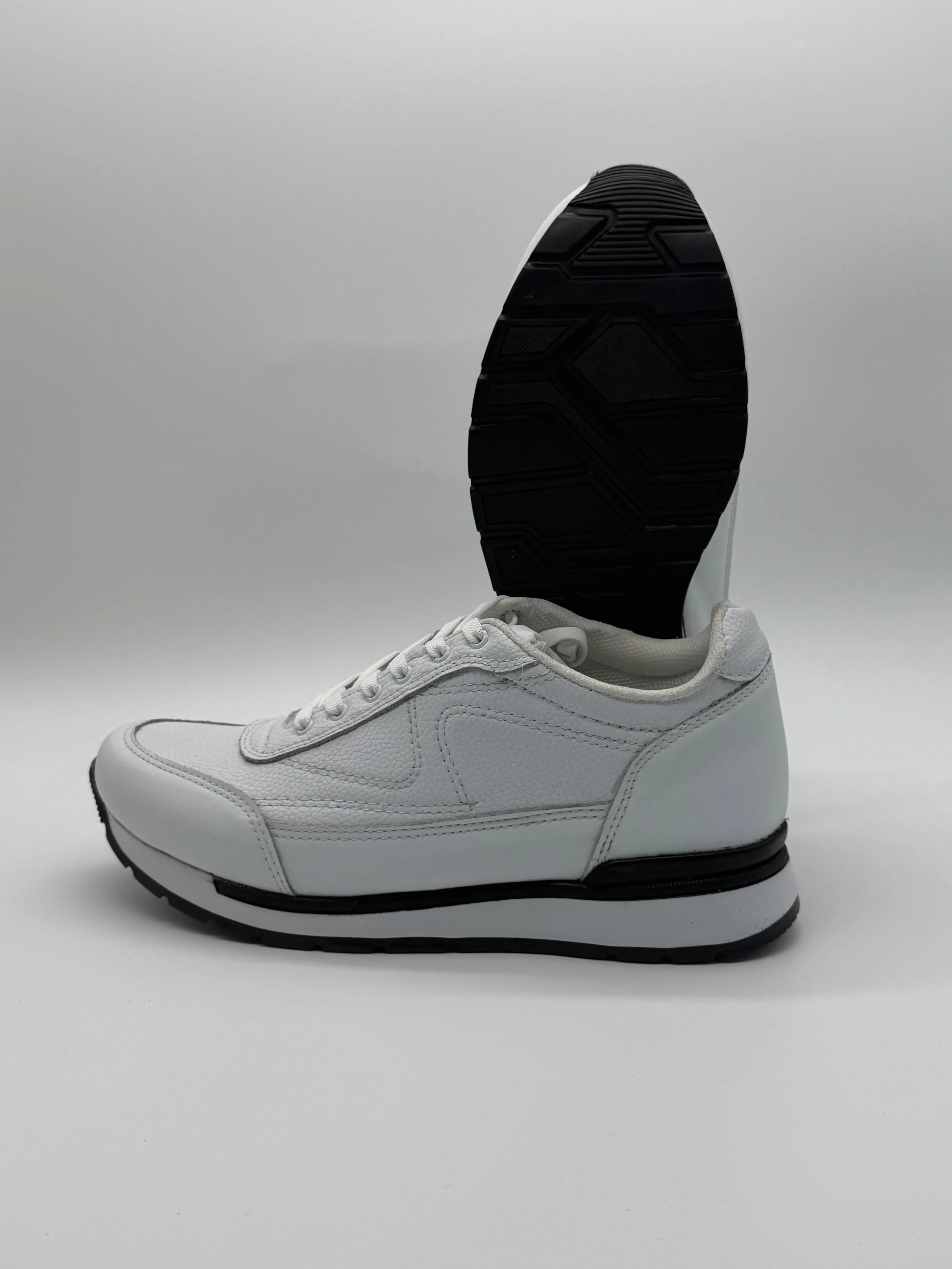 Tenis de piel para hombre Toronto color blanco hechos en México — vista 2 | Calzado Zully