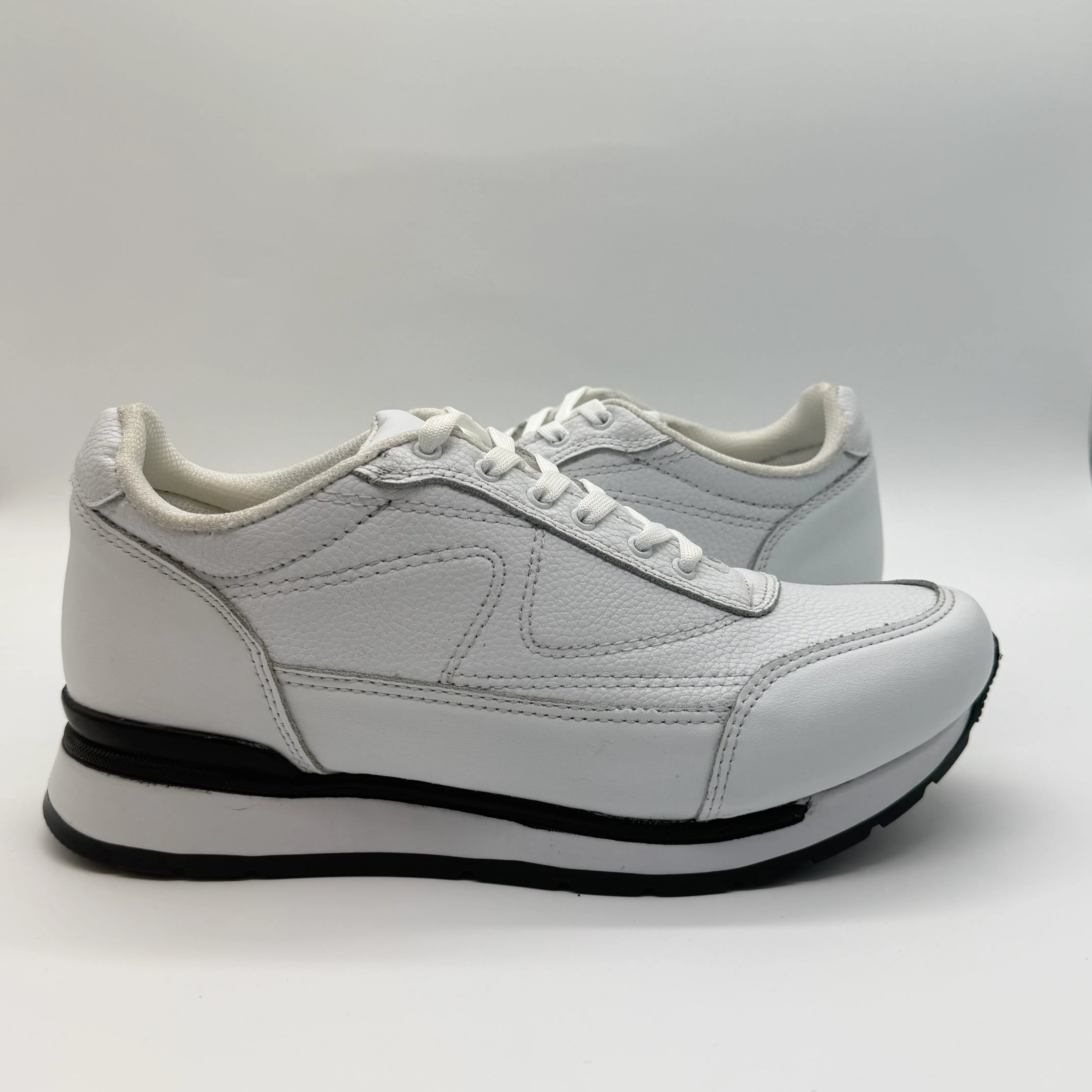 Tenis de piel para hombre Toronto color blanco hechos en México — vista 3 | Calzado Zully