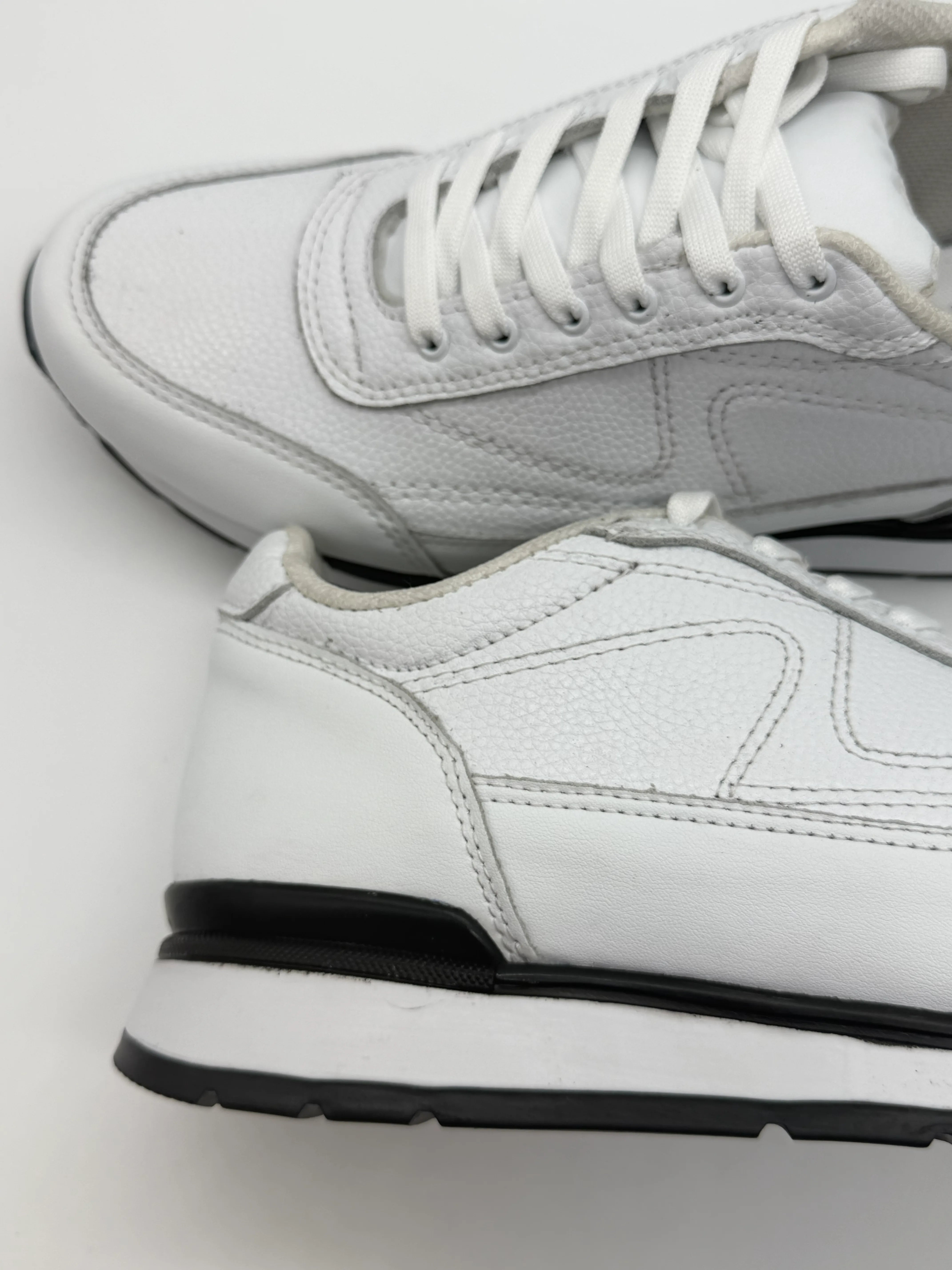 Tenis de piel para hombre Toronto color blanco hechos en México — vista 5 | Calzado Zully