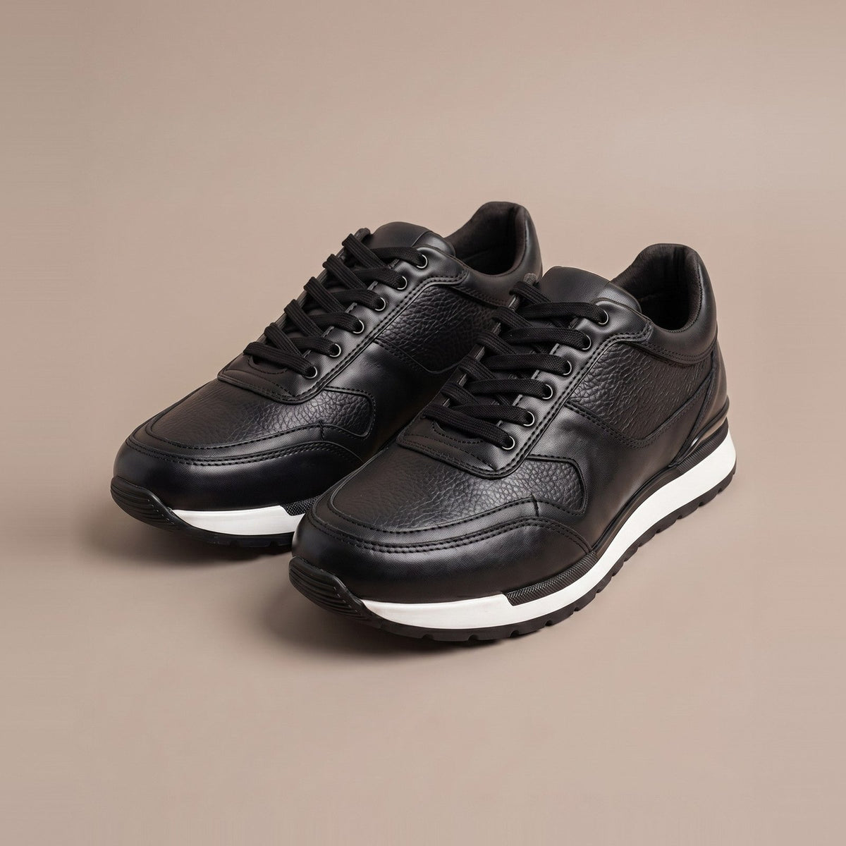 Tenis Vancouver de piel negro — Calzado Zully