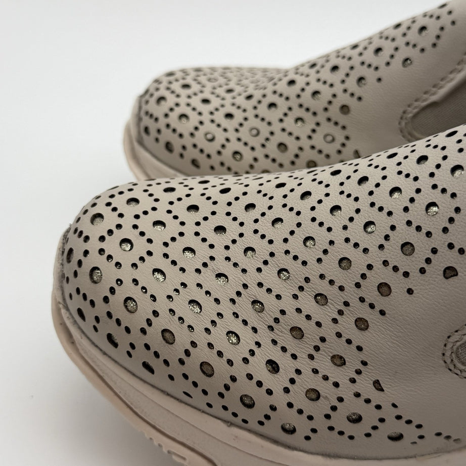 Zapato confort de dama Zapopan hueso de piel troquelada — Calzado Zully — vista 5