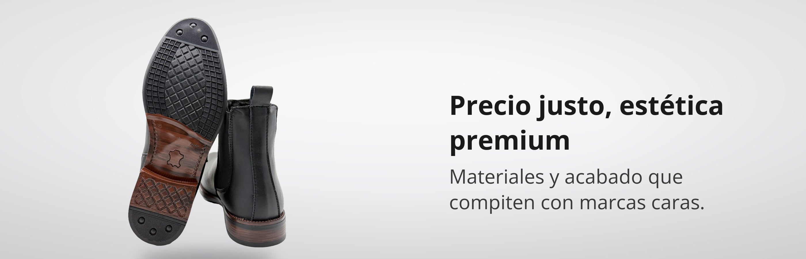 Precio justo, estética premium: suela de hule antiderrapante del botín Chelsea